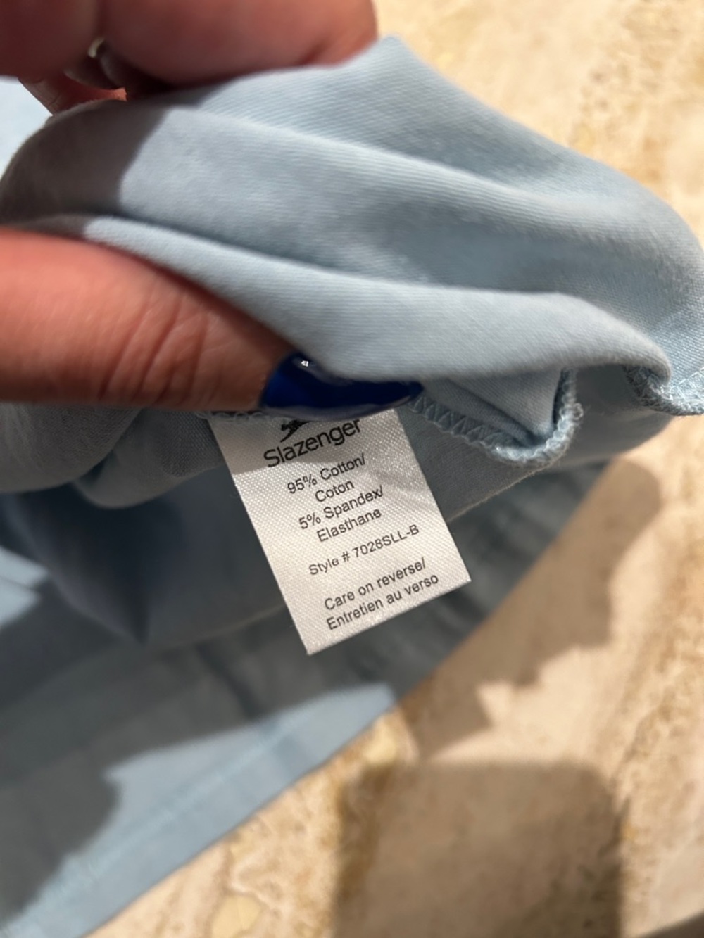 NEW 🆕 Slazenger Light Blue Racerback Tank Top - Women's - size XL 95% cotton - Picture 4 of 4